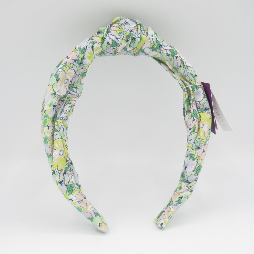 J. Crew x Liberty London Headband - Green Yellow Poppy - Picture 3 of 4